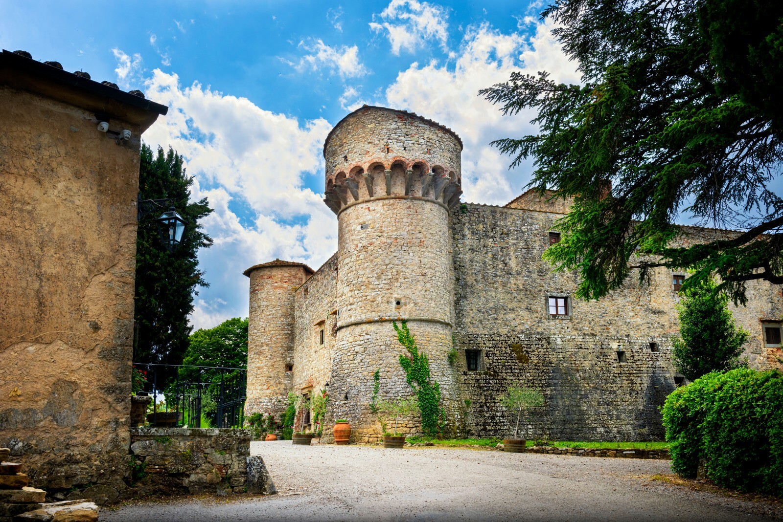 Gaiole chianti castello meleto hd